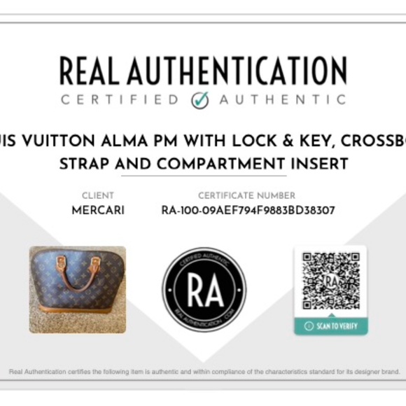Authentic Louis Vuitton Alma PM w/Lock, includes off brand accessories! - Picture 11 of 11
